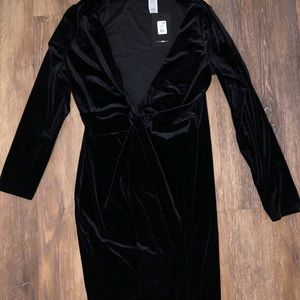 Velvet black dress